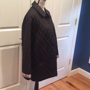 Burberry black quilted jacket